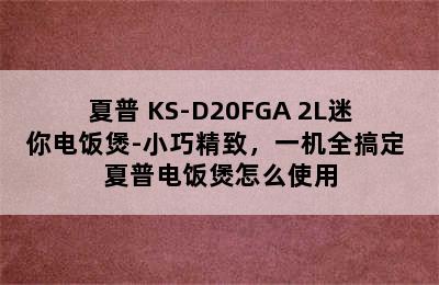 夏普 KS-D20FGA 2L迷你电饭煲-小巧精致，一机全搞定 夏普电饭煲怎么使用